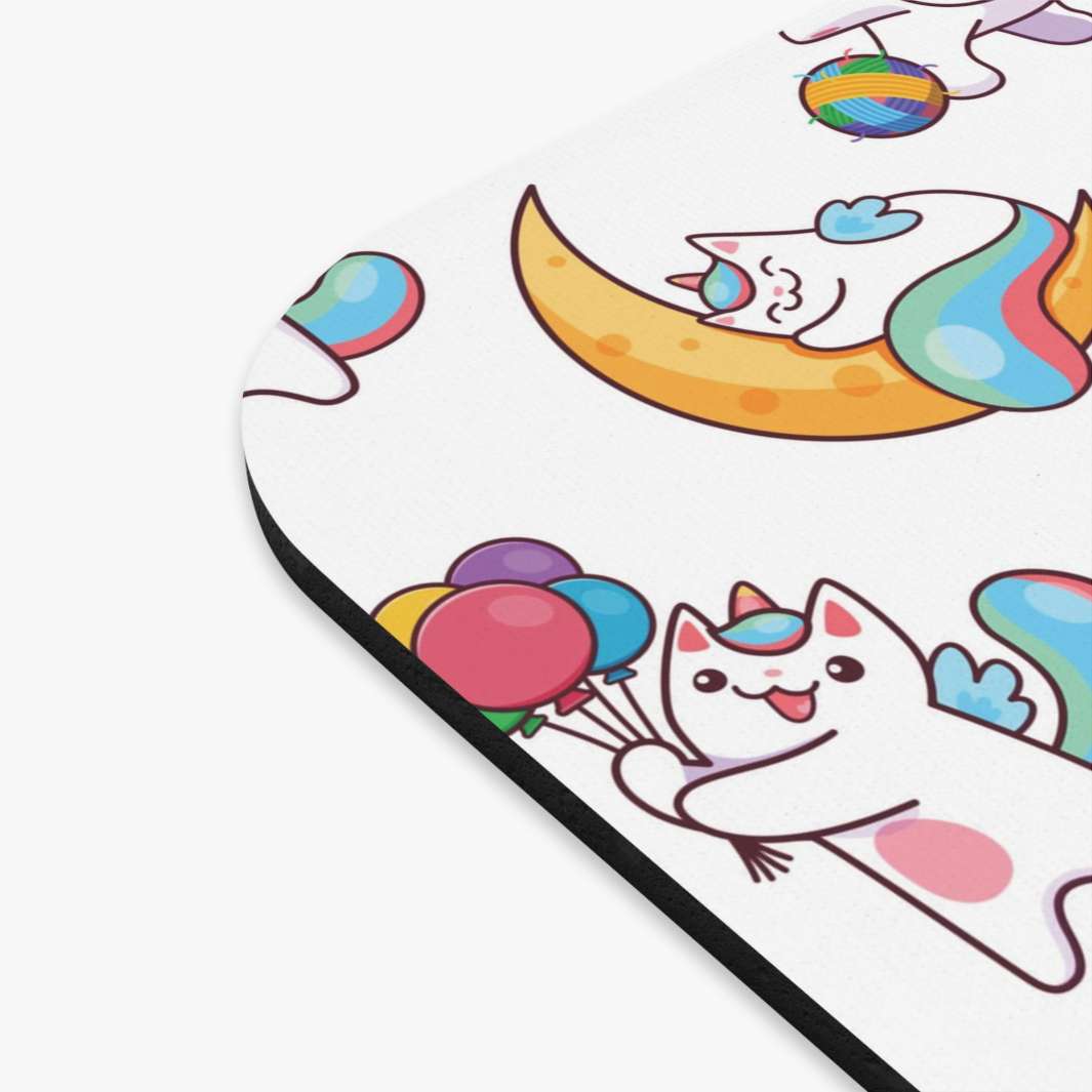 Rainbow Caticorn Mouse Pad- Happy Little Kitty