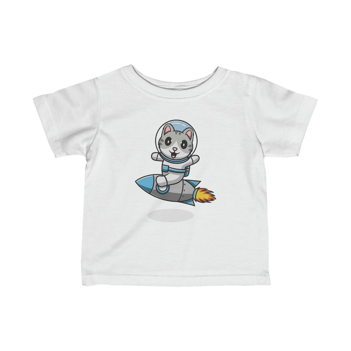 Rocket Kitty Infant Fine Jersey Tee - Happy Little Kitty