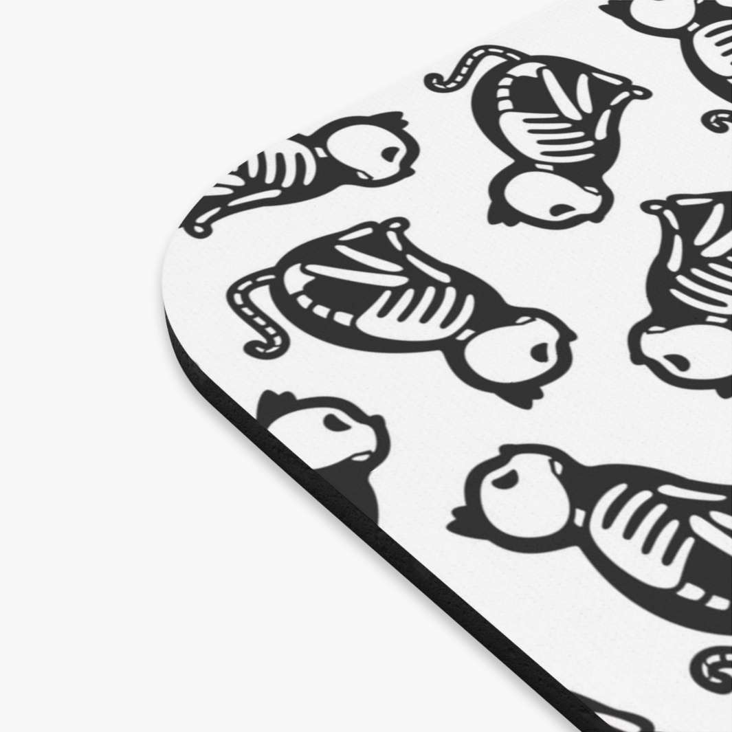 Skeleton Cat Mouse Pad - Happy Little Kitty