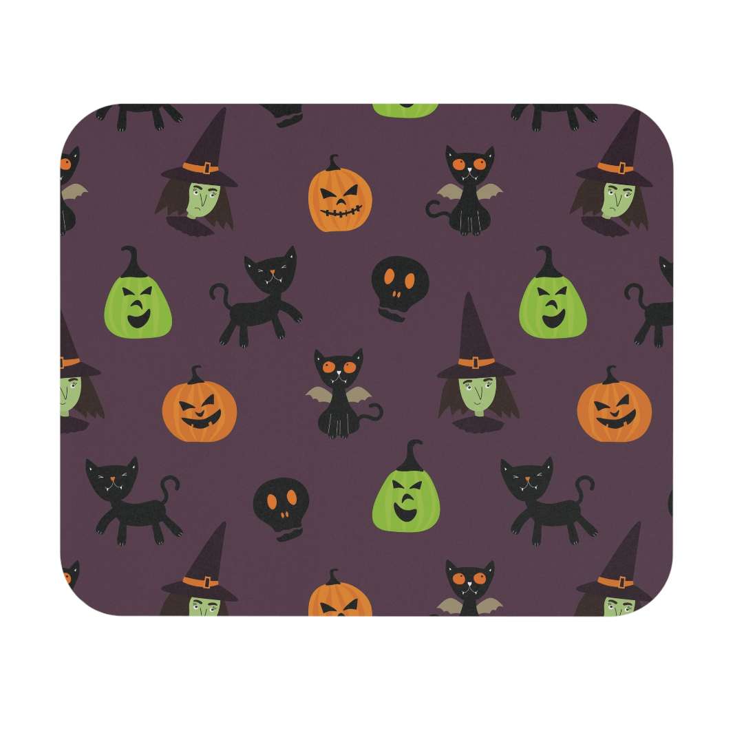 Spooky Black Cat Mouse Pad - Happy Little Kitty