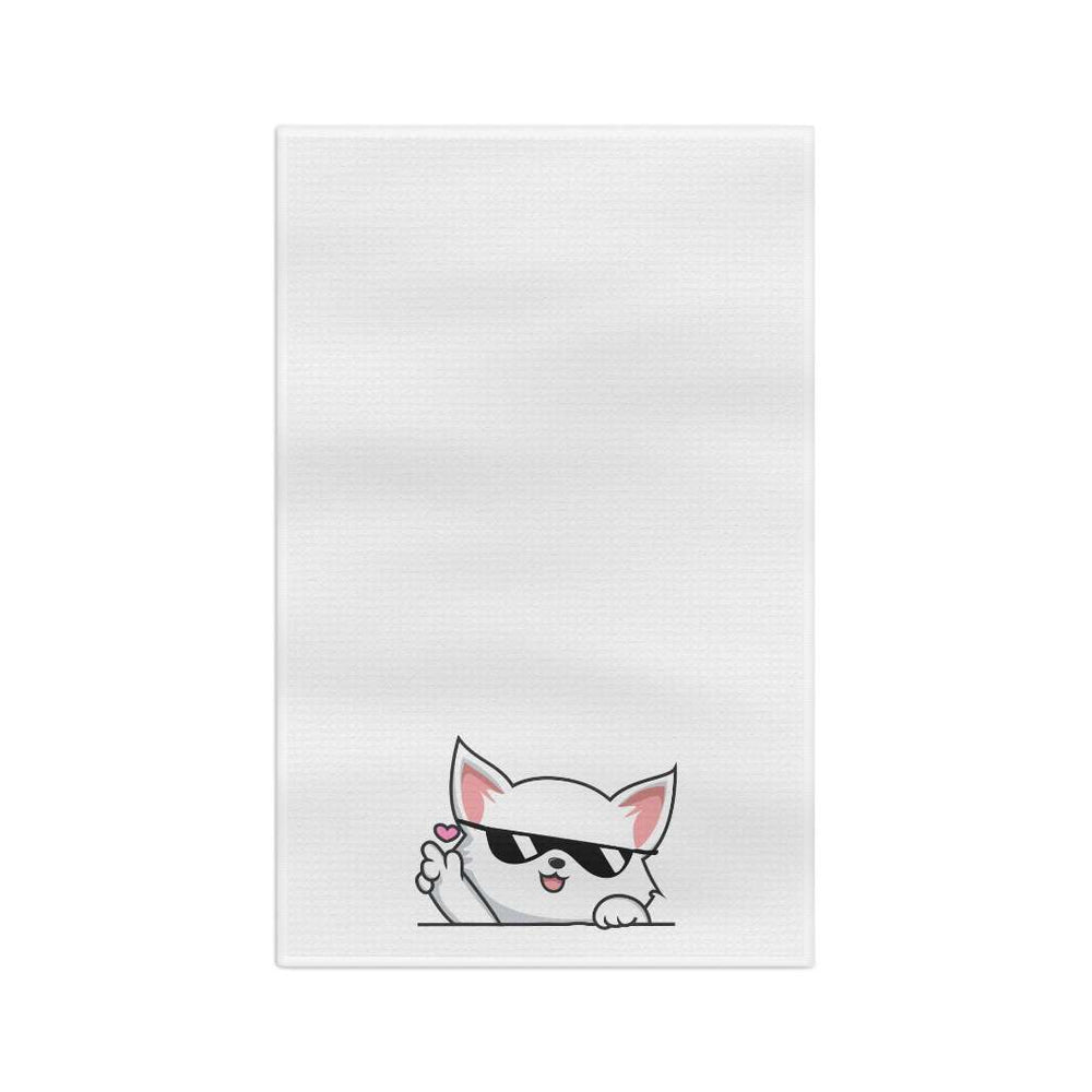Sunglasses Cat Tea Towel - Happy Little Kitty