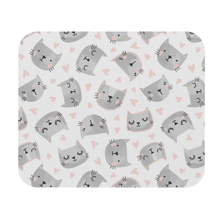 Sweet Gray Kitty Mouse Pad - Happy Little Kitty