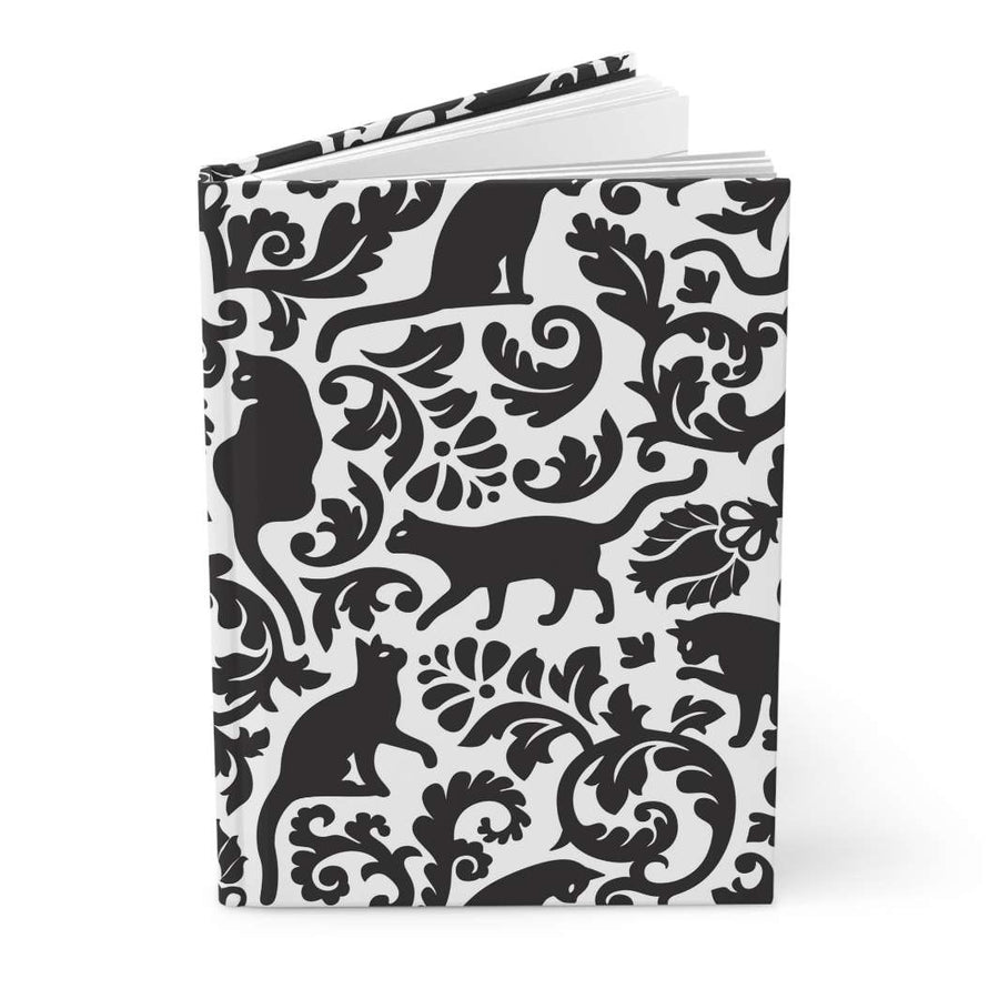 Toile Cat Hardcover Journal - Happy Little Kitty
