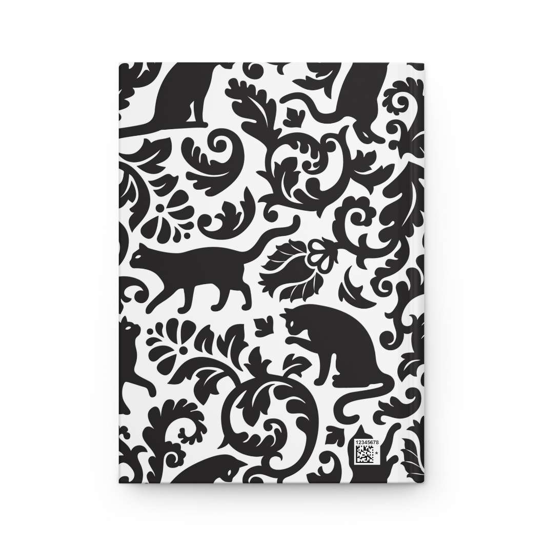 Toile Cat Hardcover Journal - Happy Little Kitty