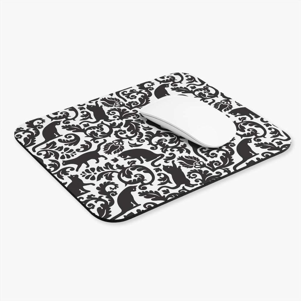 Toile Cat Mouse Pad - Happy Little Kitty
