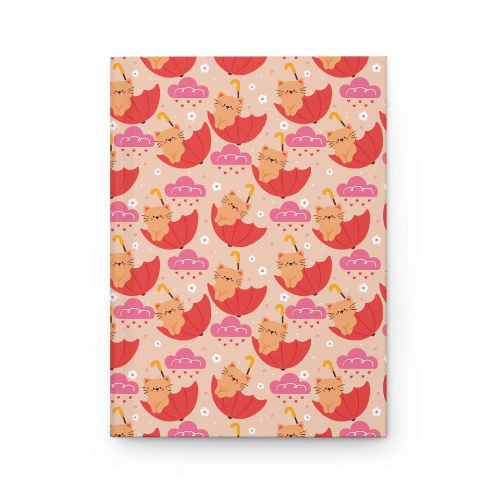 Umbrella Cats Hardcover Journal - Happy Little Kitty