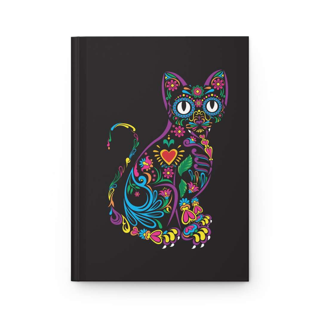 Vibrant Kitty Hardcover Journal - Happy Little Kitty