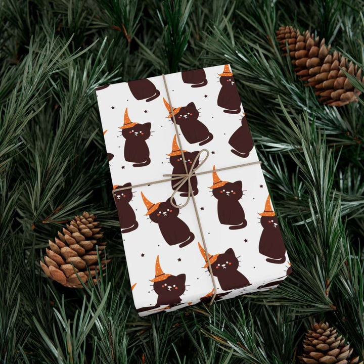 Witch Kitty Gift Wrap - Happy Little Kitty