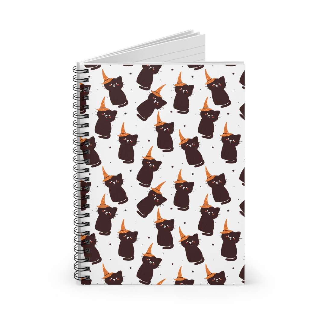 Witch Kitty Spiral Notebook - Happy Little Kitty