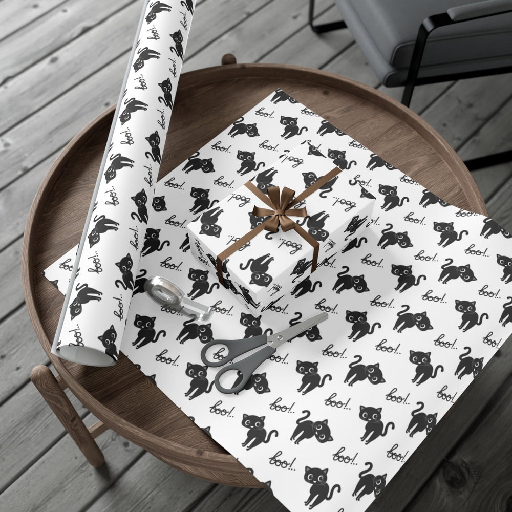 Boo Kitty Gift Wrap - Happy Little Kitty