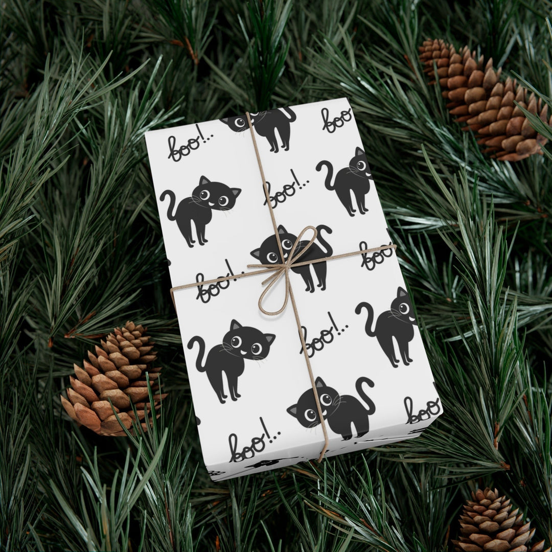 Boo Kitty Gift Wrap - Happy Little Kitty