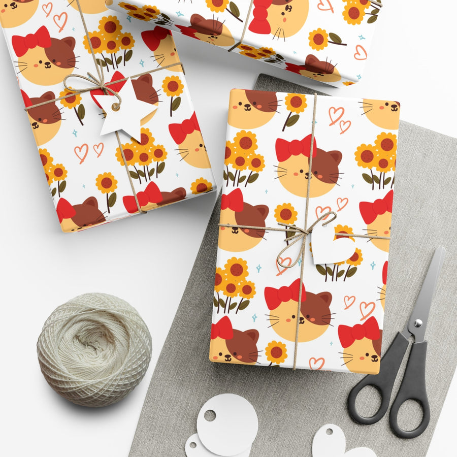 Hairbow Kitty Gift Wrap - Happy Little Kitty