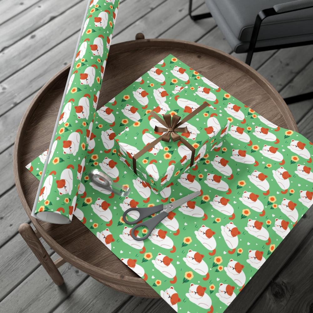 Sleeping Cat Gift Wrap - Happy Little Kitty