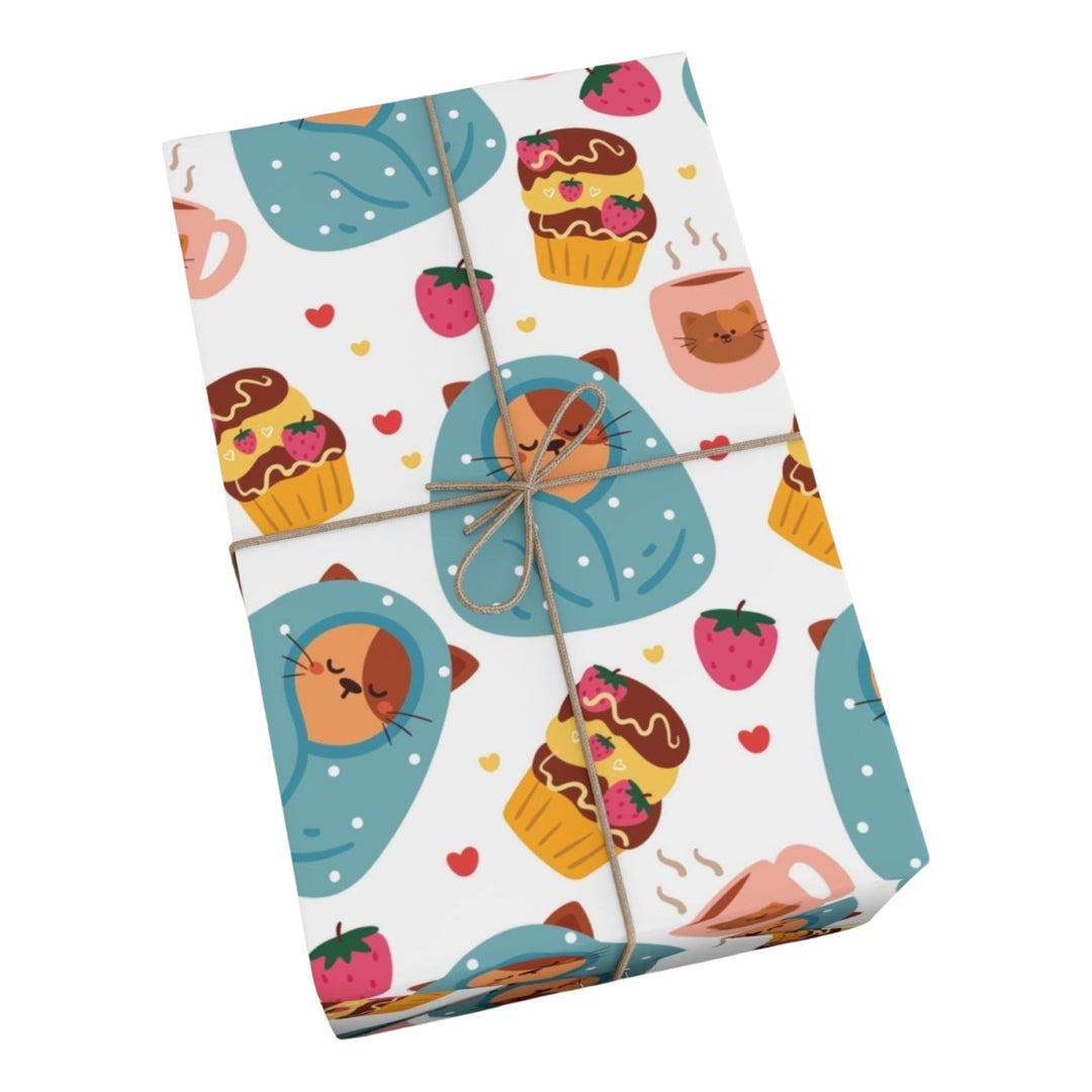 Blanket Cat Gift Wrap - Happy Little Kitty