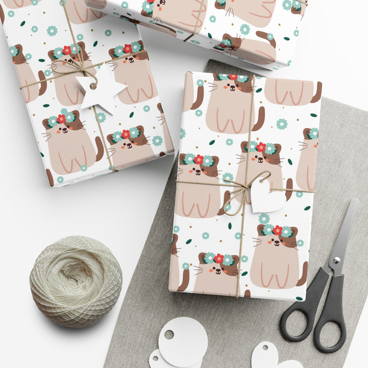 Blossom Kitty Gift Wrap - Happy Little Kitty