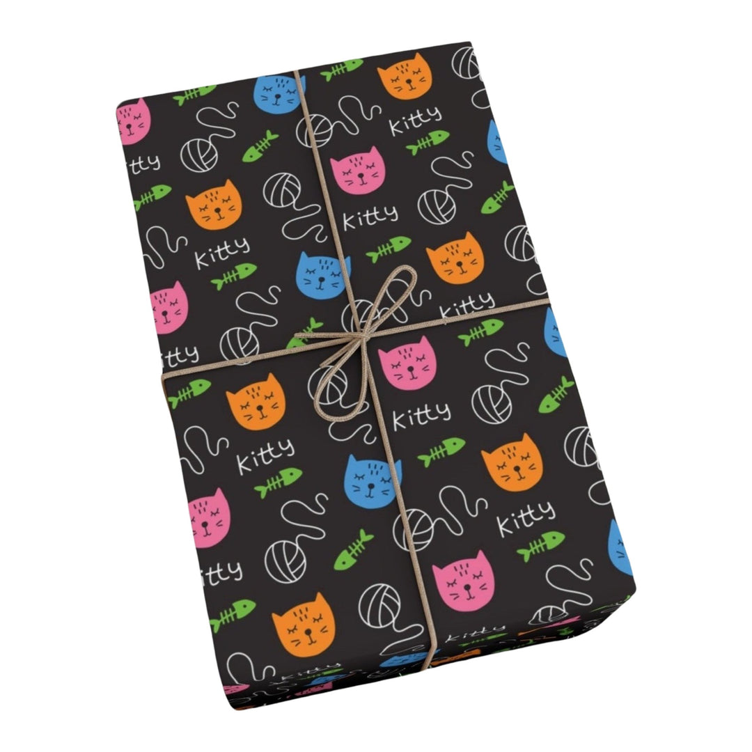 Bright Kitty Gift Wrap - Happy Little Kitty