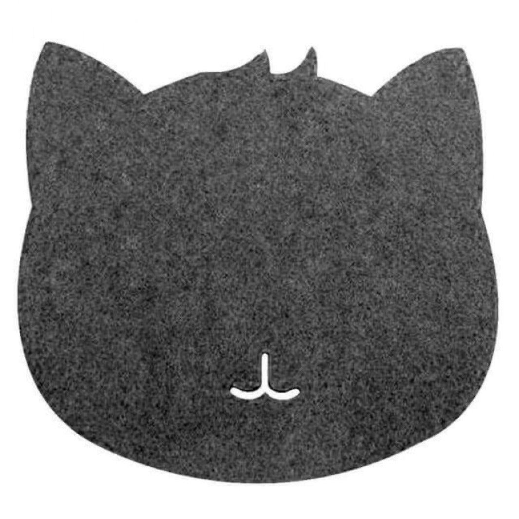 Cat Felt Mouse Pad - Happy Little Kitty