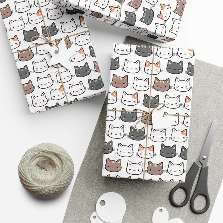Cat Friends Gift Wrap - Happy Little Kitty