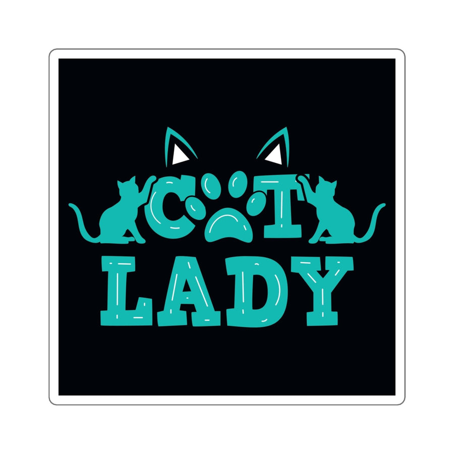 Cat Lady Sticker - Happy Little Kitty