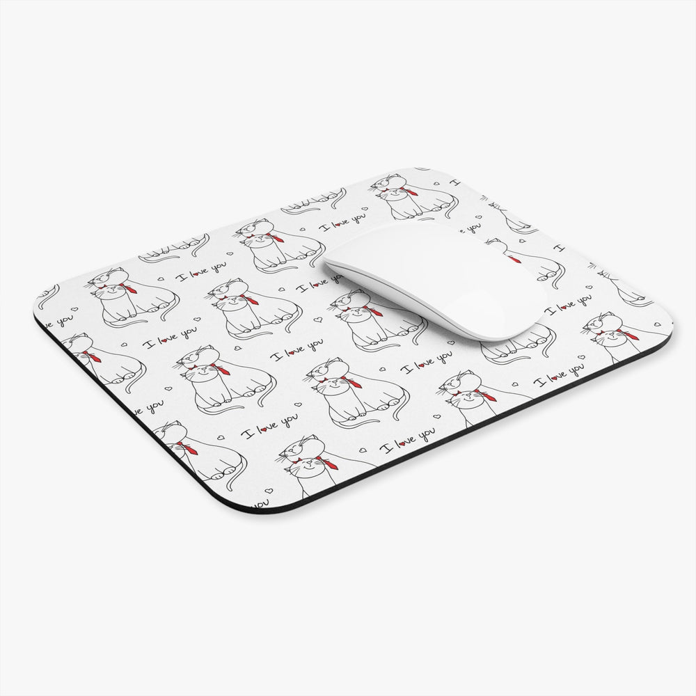 Cat Love Mouse Pad - Happy Little Kitty
