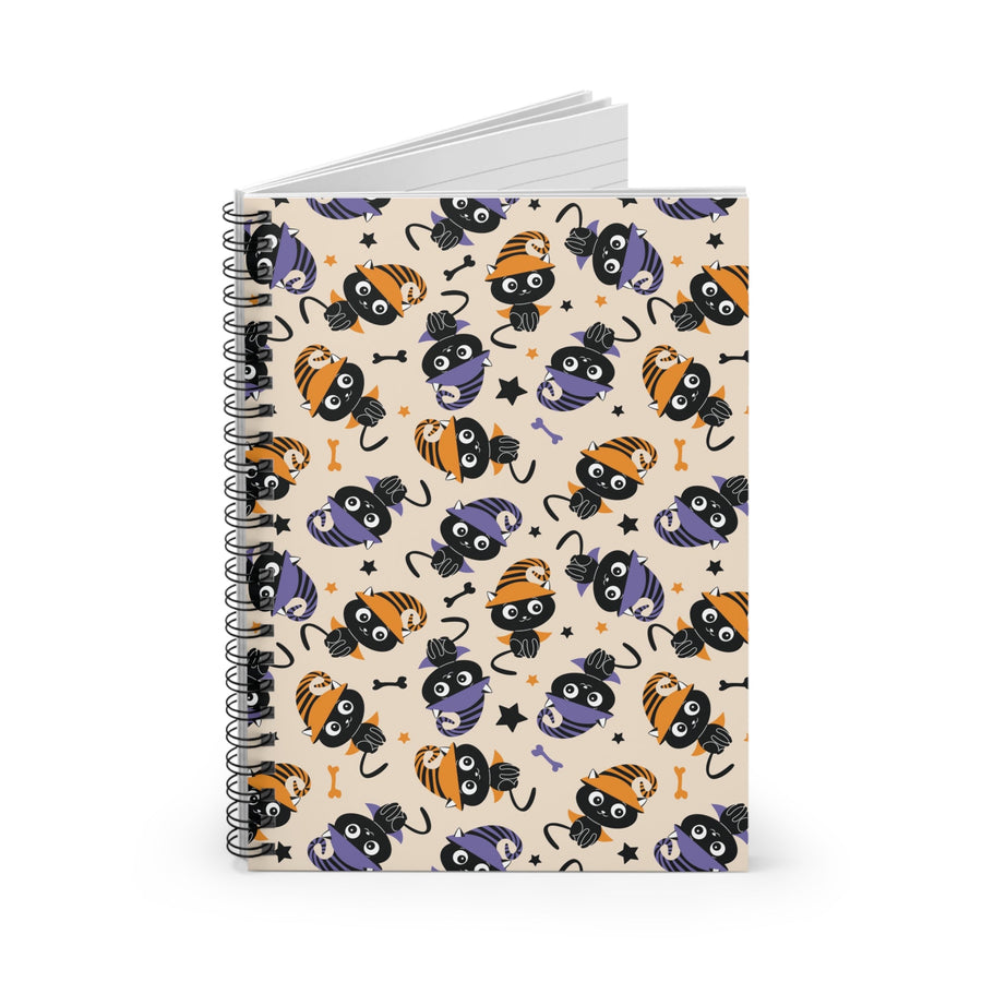Cat Witch Spiral Notebook - Happy Little Kitty