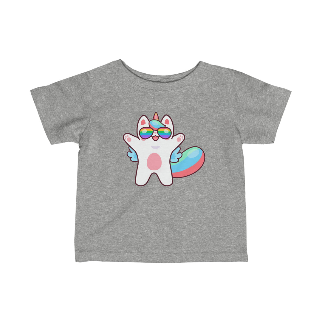 Caticorn Party Time Infant Fine Jersey T-Shirt - Happy Little Kitty