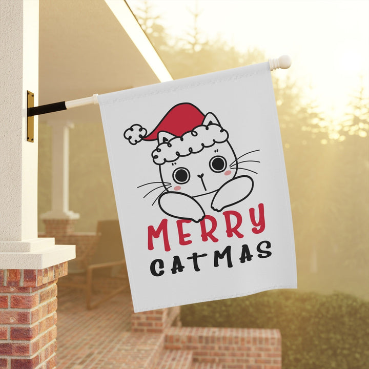 Catmas Cat Garden & House Banner - Happy Little Kitty