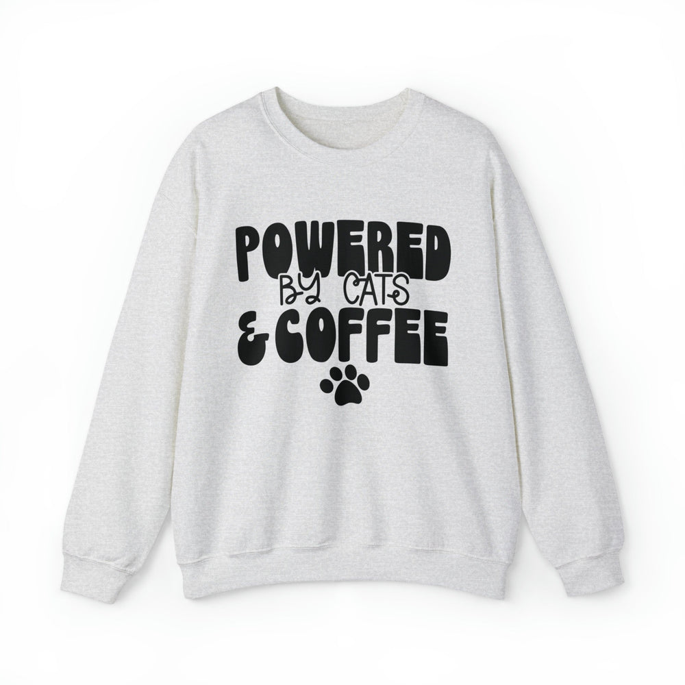 Cats and Coffee Crewneck Sweatshirt - Happy Little Kitty