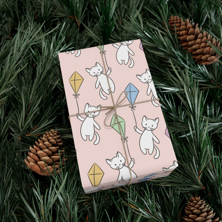 Cats and Kites Gift Wrap - Happy Little Kitty