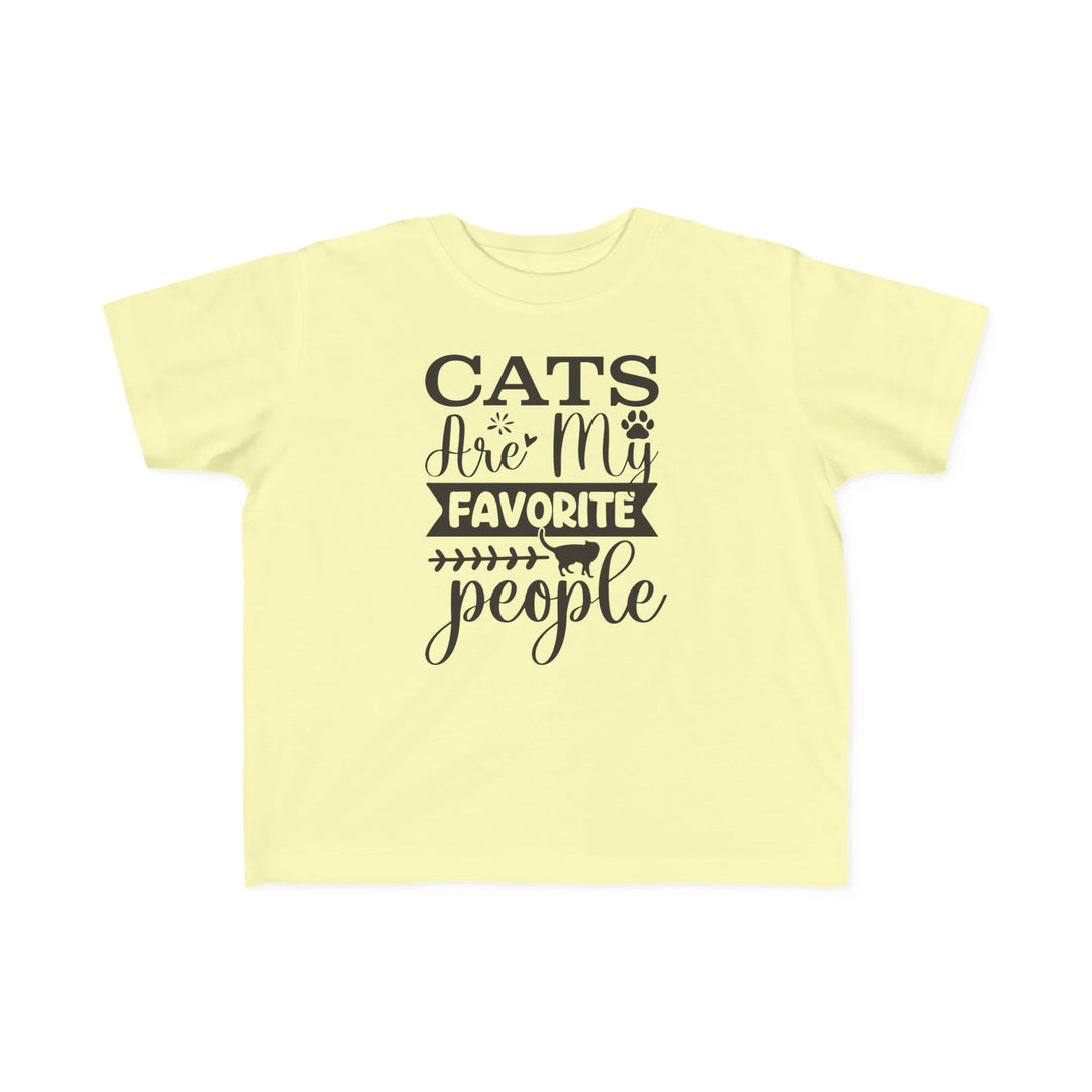 Cats Are My Favorite People Toddler Tee - Happy Little Kitty