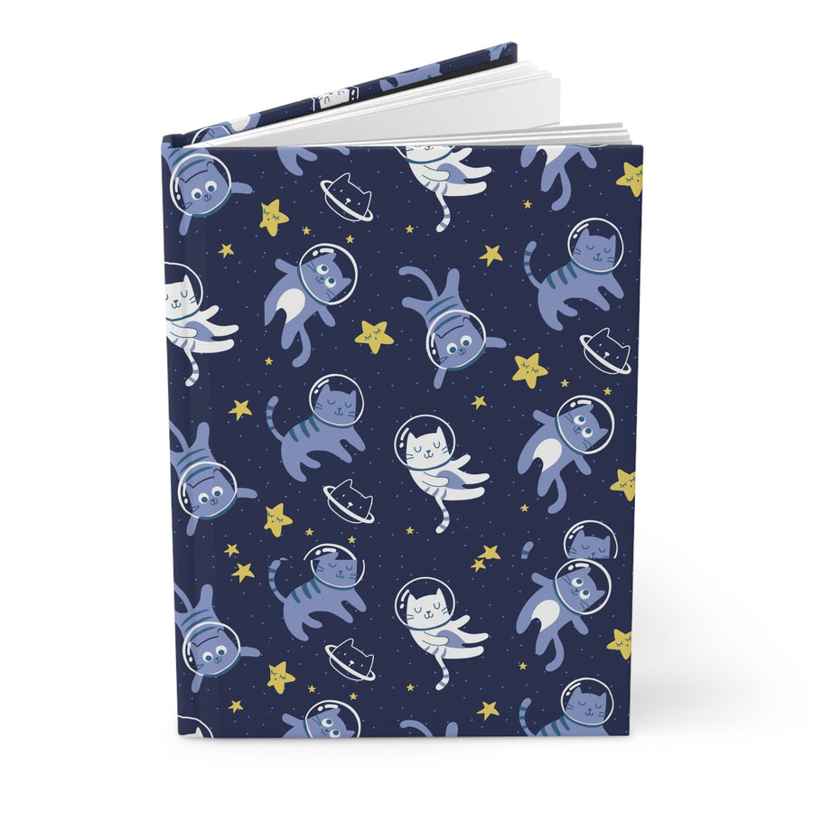 Cats in Space Hardcover Journal - Happy Little Kitty