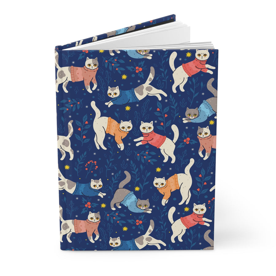 Cats in Sweaters Hardcover Journal - Happy Little Kitty