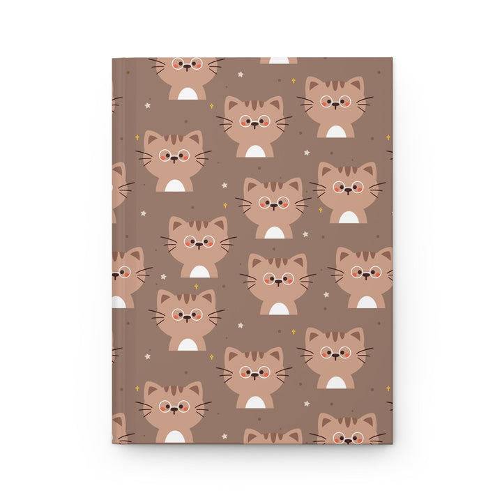 Chocolate Cat Hardcover Journal - Happy Little Kitty