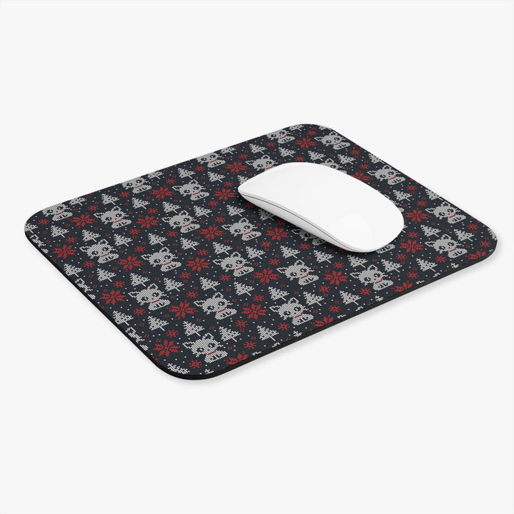 Christmas Sweater Cat Mouse Pad - Happy Little Kitty