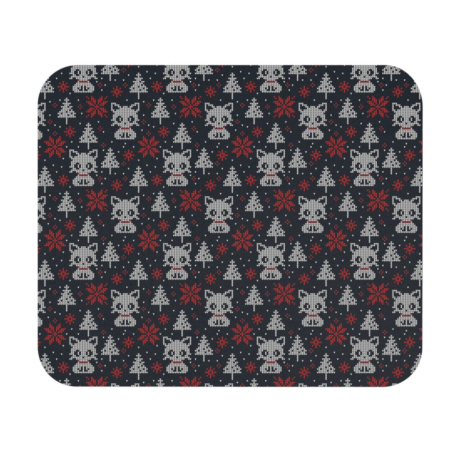 Christmas Sweater Cat Mouse Pad - Happy Little Kitty