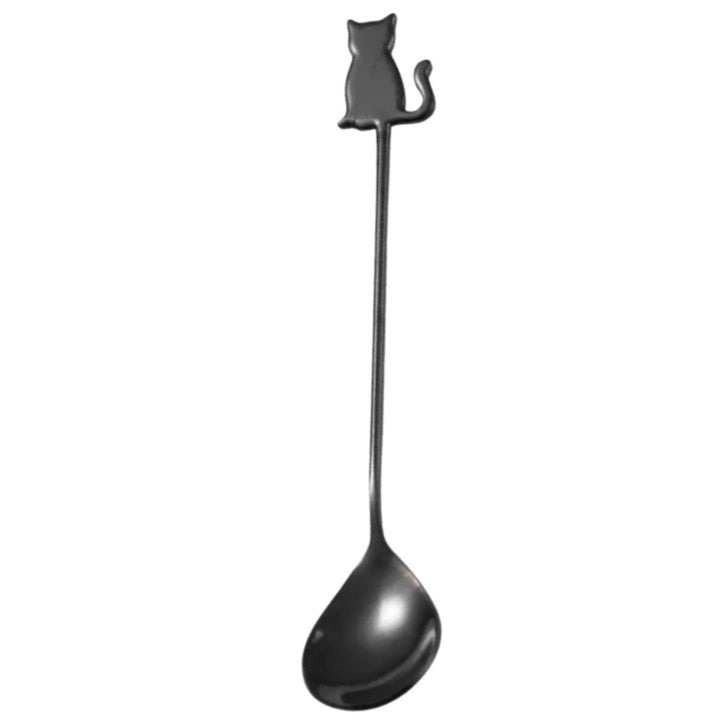 Coffee Spoon- Black - Happy Little Kitty