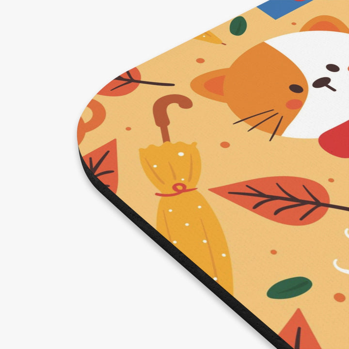 Cozy Fall Cat Mouse Pad - Happy Little Kitty