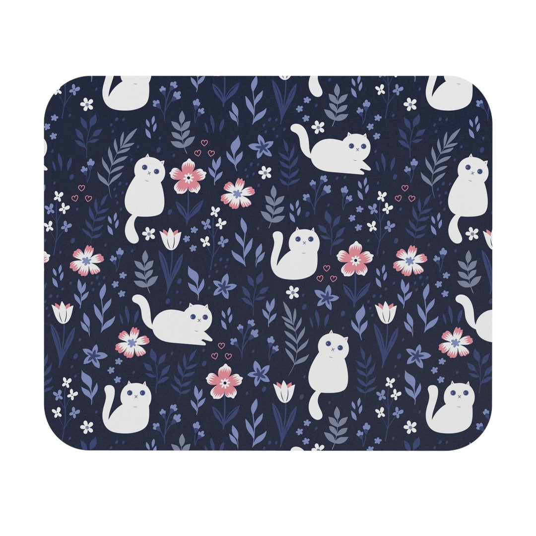 Folk Art Kitty Mouse Pad - Happy Little Kitty