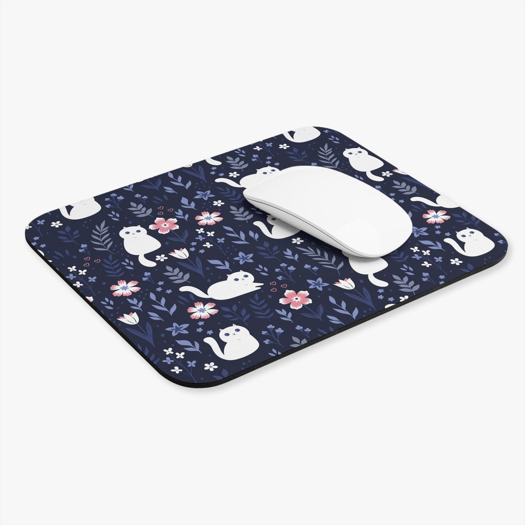 Folk Art Kitty Mouse Pad - Happy Little Kitty