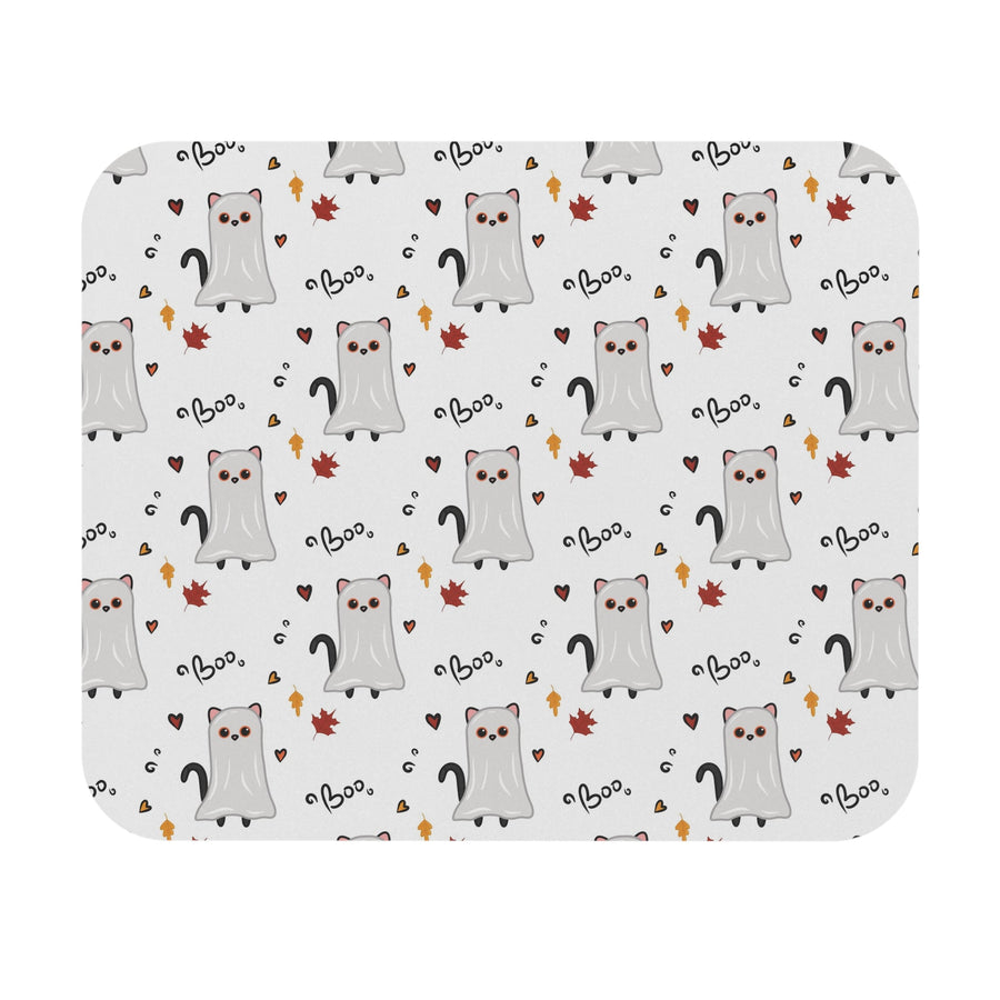 Ghost Cat Halloween Mouse Pad - Happy Little Kitty