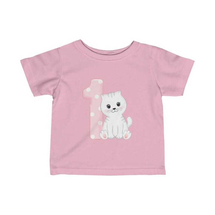 Happy 1st Birthday Cat Infant T-Shirt - Happy Little Kitty