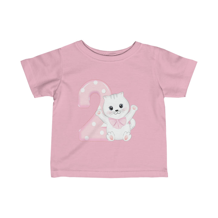 Happy 2nd Birthday Cat Infant T-Shirt - Happy Little Kitty