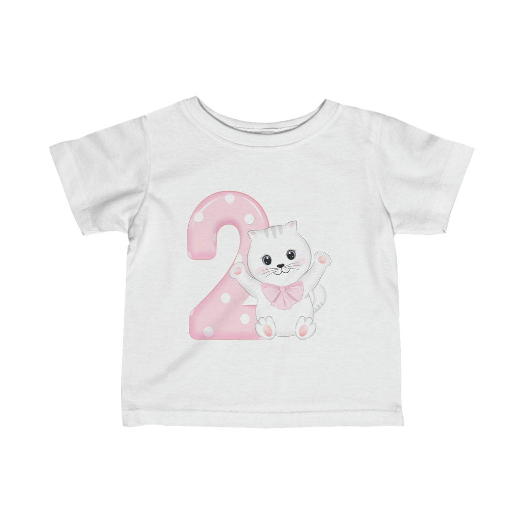 Happy 2nd Birthday Cat Infant T-Shirt - Happy Little Kitty
