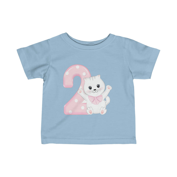 Happy 2nd Birthday Cat Infant T-Shirt - Happy Little Kitty