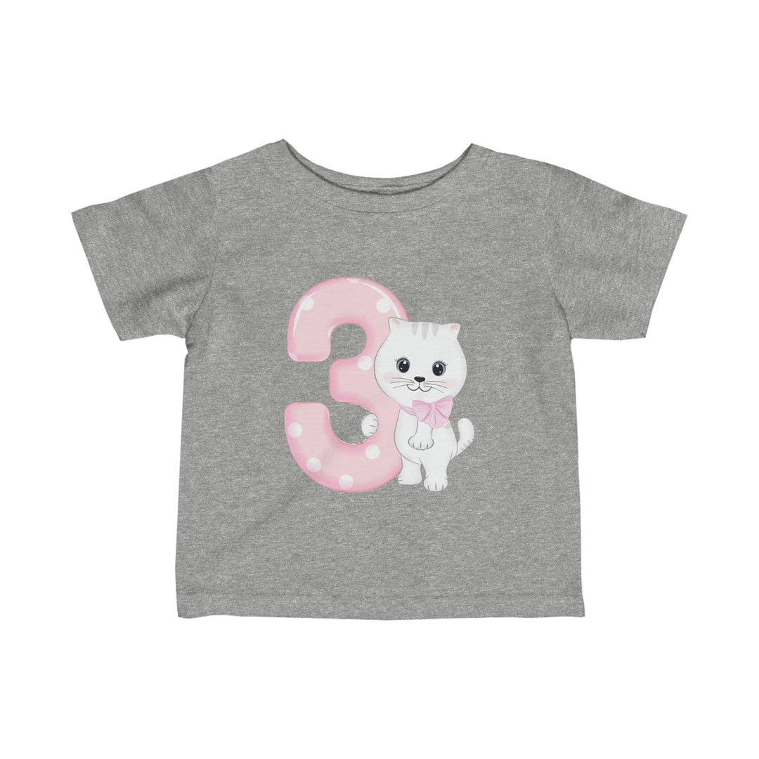 Happy 3rd Birthday Cat Infant T-Shirt - Happy Little Kitty