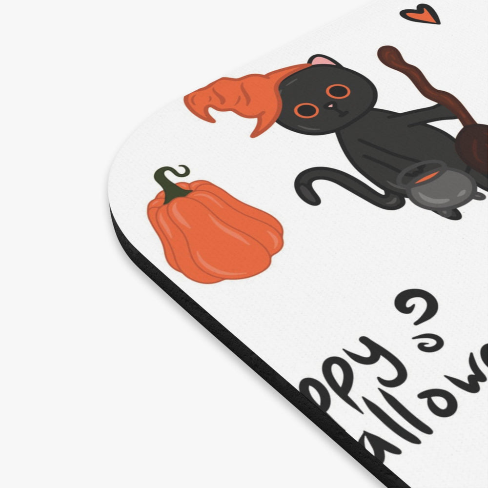 Happy Halloween Black Cat Mouse Pad - Happy Little Kitty