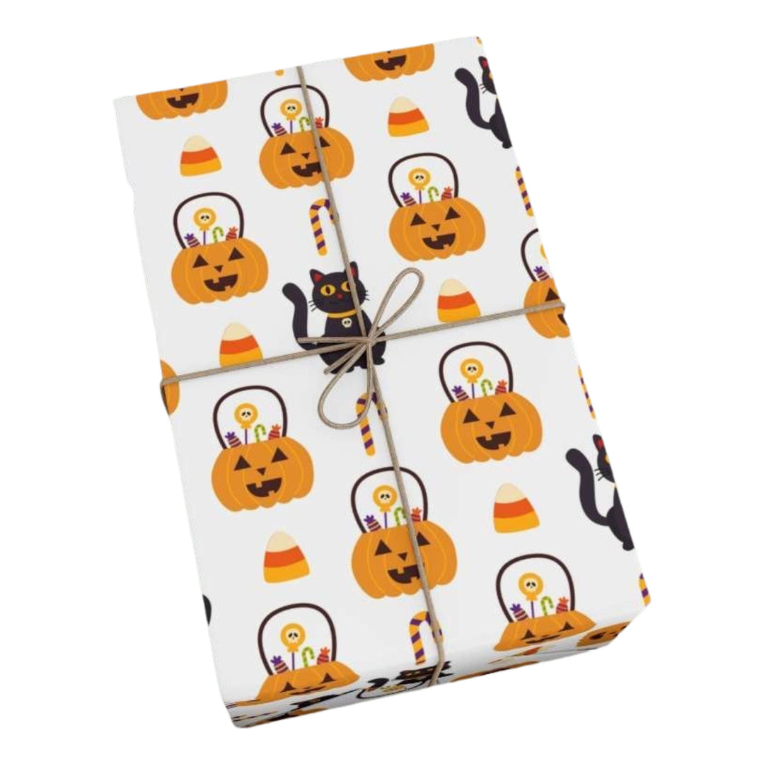 Happy Halloween Cat Gift Wrap - Happy Little Kitty