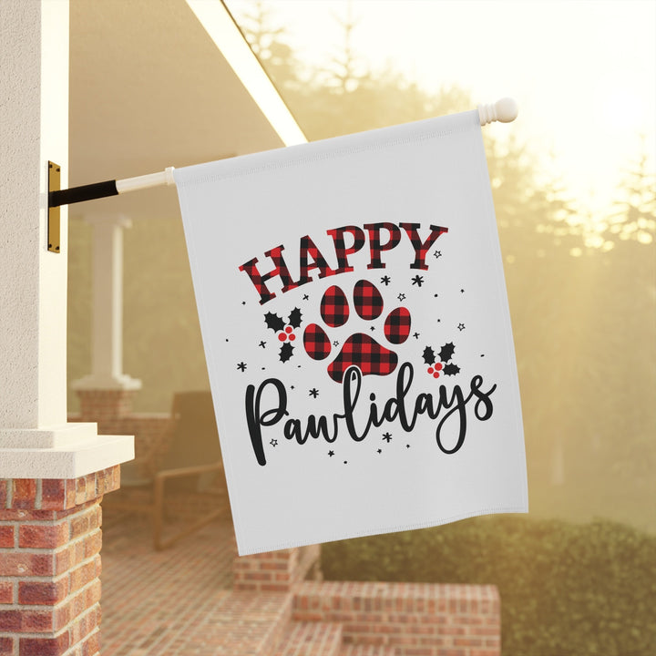 Happy Pawlidays Garden & House Banner - Happy Little Kitty