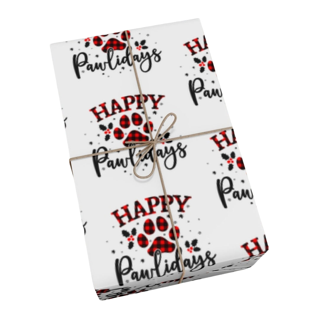 Happy Pawlidays Gift Wrap - Happy Little Kitty