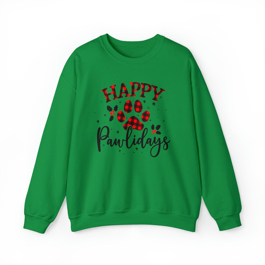 Happy Pawlidays Unisex Crewneck Sweatshirt - Happy Little Kitty